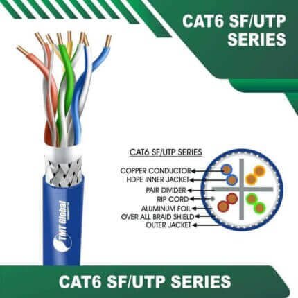Cat6 23awg 4 twisted pair SF-UTP Network Cable 305m Network Cable Cat6 23 awg 4 twisted pair SF/UTP 305m