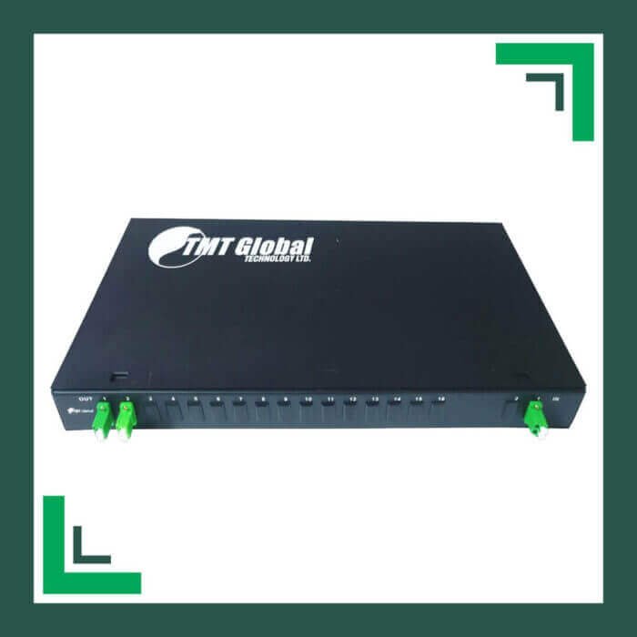 Fiber Optic Splitter LC-APC Rack Mounted 2X4