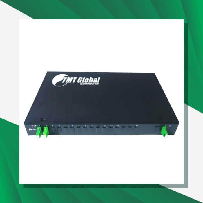 Fiber Optic Splitter LC-APC Rack Mounted 2X4