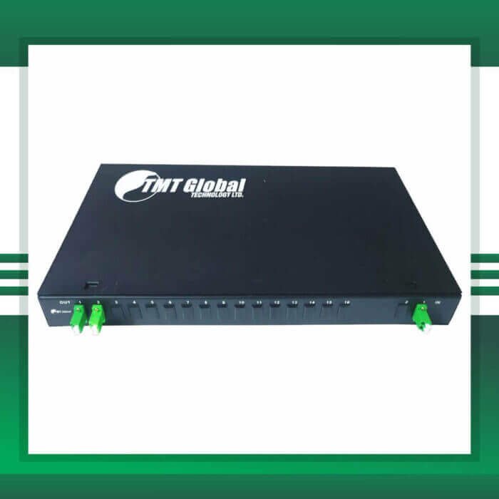 Fiber Optic Splitter LC-APC Rack Mounted 2X4