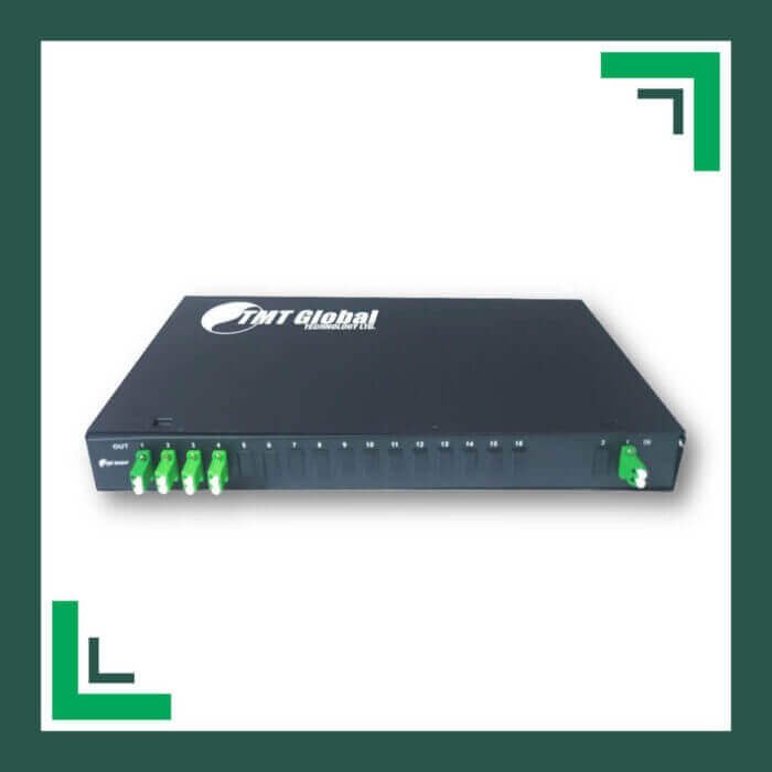 Fiber Optic Splitter LC-APC Rack Mounted 2X8