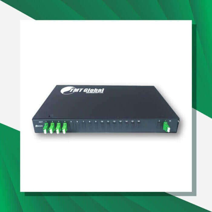 Fiber Optic Splitter LC-APC Rack Mounted 2X8