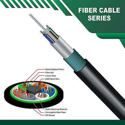 fiber optic cable Multi Core single mode Armored 48core G652D TMT-481LPK patch cord cat6 10m